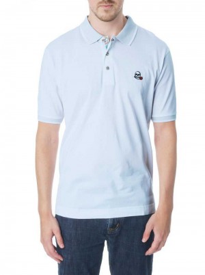 Robert Graham Archie Polo Tall Light Blue | 81549RBSQ