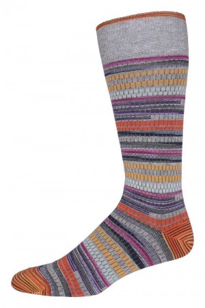 Robert Graham Baja Sock Grey | 38251YFTN