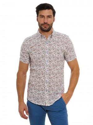 Robert Graham Beach Bound Short Sleeve Button Down Shirt Multi | 41653AOCH