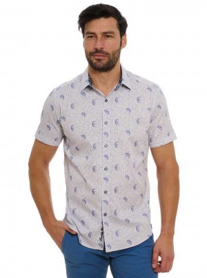 Robert Graham Belmond Short Sleeve Button Down Shirt White | 49603FUXT