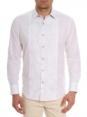 Robert Graham Clarion Long Sleeve Button Down Shirt White | 91748FIPE