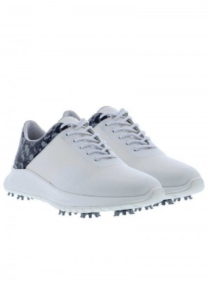 Robert Graham Crockett Golf Shoes White | 05148GTSC