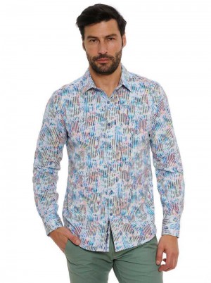 Robert Graham Delray Long Sleeve Knit Shirt Multi | 47508YTFU