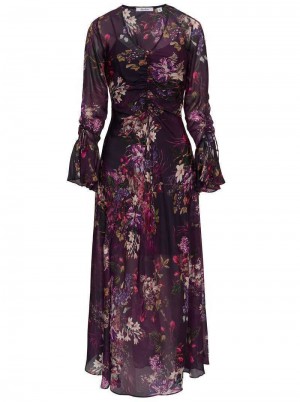 Robert Graham Diana Dress Aubergine | 81742ULJM