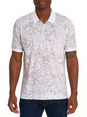 Robert Graham Dozer Polo White | 62917VNQI