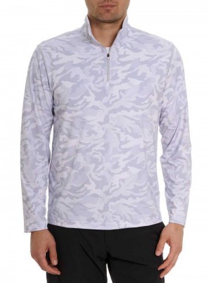 Robert Graham Faro Long Sleeve Knit White | 52340IEUC