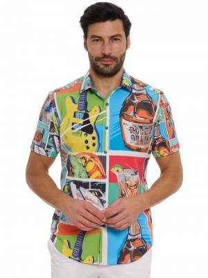 Robert Graham Fiesta De Verano Short Sleeve Button Down Shirt Multi | 56210WXCB