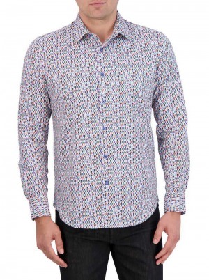 Robert Graham Flamenco Motion Long Sleeve Knit Shirt Multi | 98572ESRF