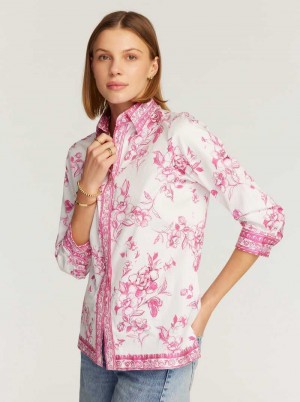 Robert Graham Hadley Shirt Pink | 52361XDRH