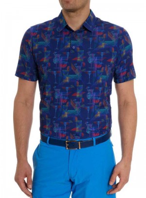 Robert Graham Happiest Hour Polo Navy | 68215VZKO