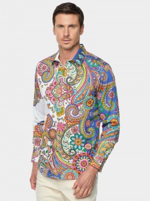 Robert Graham Limited Edition Dprops Long Sleeve Button Down Shirt Classic | 42783JNGK