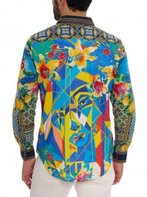 Robert Graham Limited Edition Toast The Coast Long Sleeve Button Down Shirt Multi | 31625CHKP