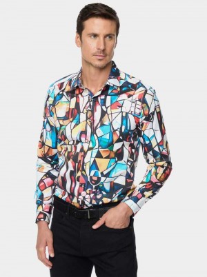 Robert Graham Mosaic Mixer Long Sleeve Button Down Shirt Multi | 39184QHRI