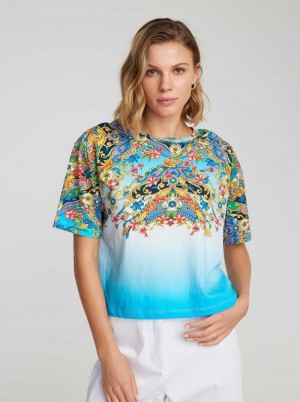 Robert Graham Ombre Wallpaper T-shirt Multi | 48095TIHK