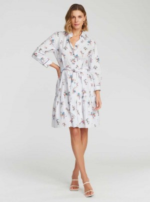 Robert Graham Paloma Dress White | 06457TKWD