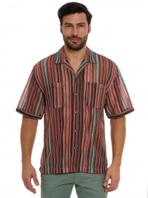 Robert Graham Serape Short Sleeve Button Down Shirt Multi | 19764MPQK