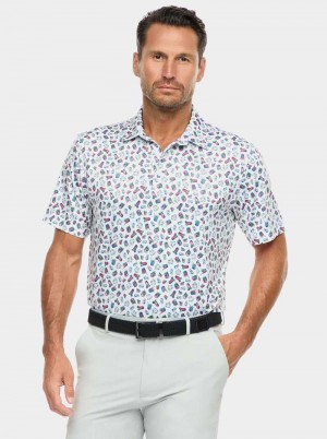 Robert Graham Shuffle N Shake Short Sleeve Knit Polo Magenta | 42358CNIE