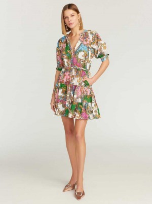 Robert Graham Sydney Short Sleeve Dress Multi | 02874JRDK