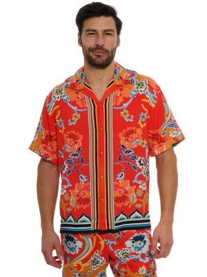 Robert Graham Taj Short Sleeve Button Down Shirt Multi | 43591WINO