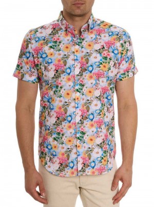 Robert Graham Taton Short Sleeve Button Down Shirt Multi | 02398UHXS