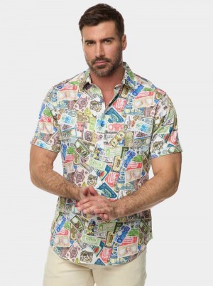 Robert Graham The Heist Short Sleeve Button Down Shirt Multi | 75062VAFQ