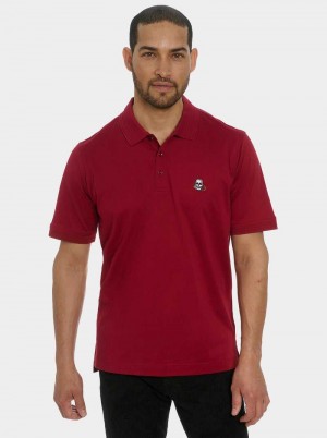 Robert Graham The Player Polo Burgundy | 41637PIHF