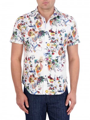 Robert Graham Trippin Short Sleeve Button Down Shirt Multi | 26379KMVN