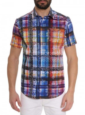 Robert Graham Troyes Short Sleeve Button Down Shirt Multi | 13462HQPI