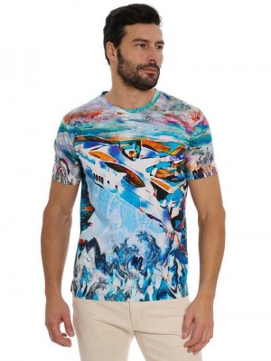 Robert Graham Yacht Trip T-shirt Multi | 20341MOHR