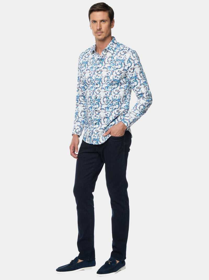 Robert Graham Acosta Long Sleeve Button Down Shirt Blue | 34271JZXI