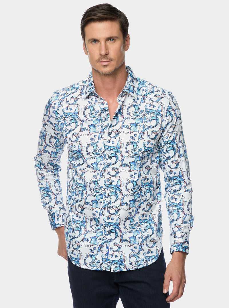 Robert Graham Acosta Long Sleeve Button Down Shirt Blue | 34271JZXI