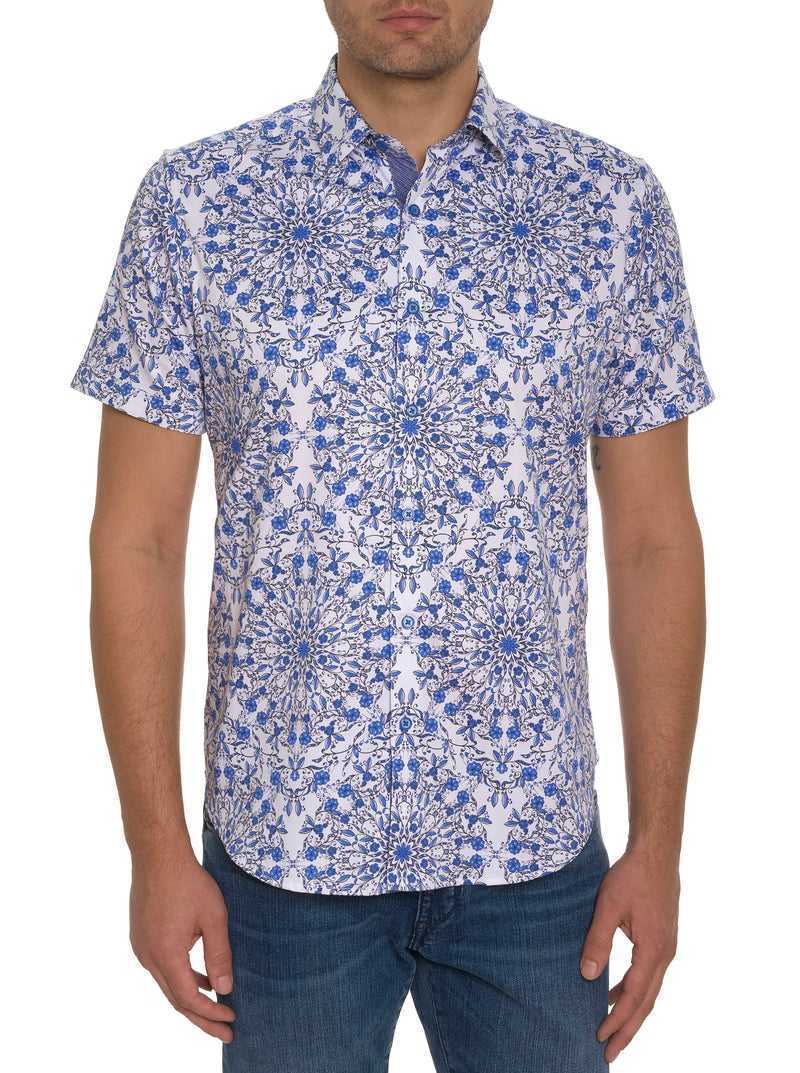 Robert Graham Andaz Short Sleeve Button Down Shirt Blue | 79368WCZL