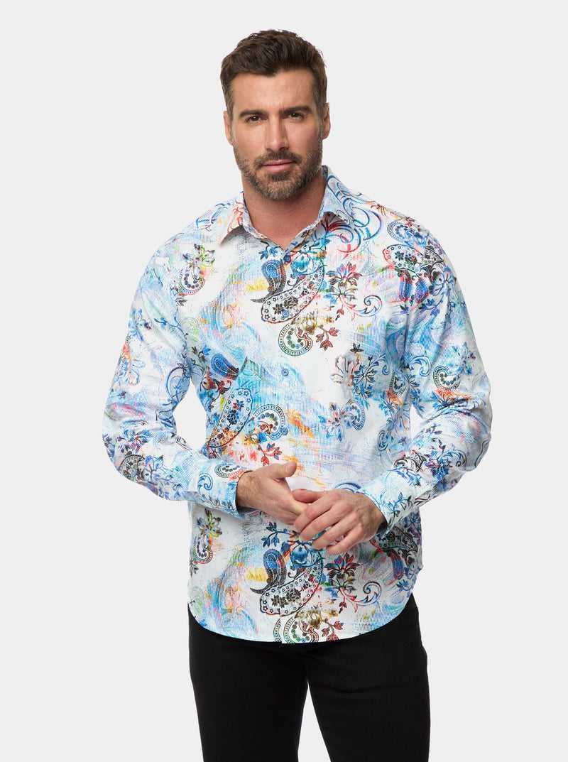 Robert Graham Apex Long Sleeve Button Down Shirt Classic | 62495TBNM