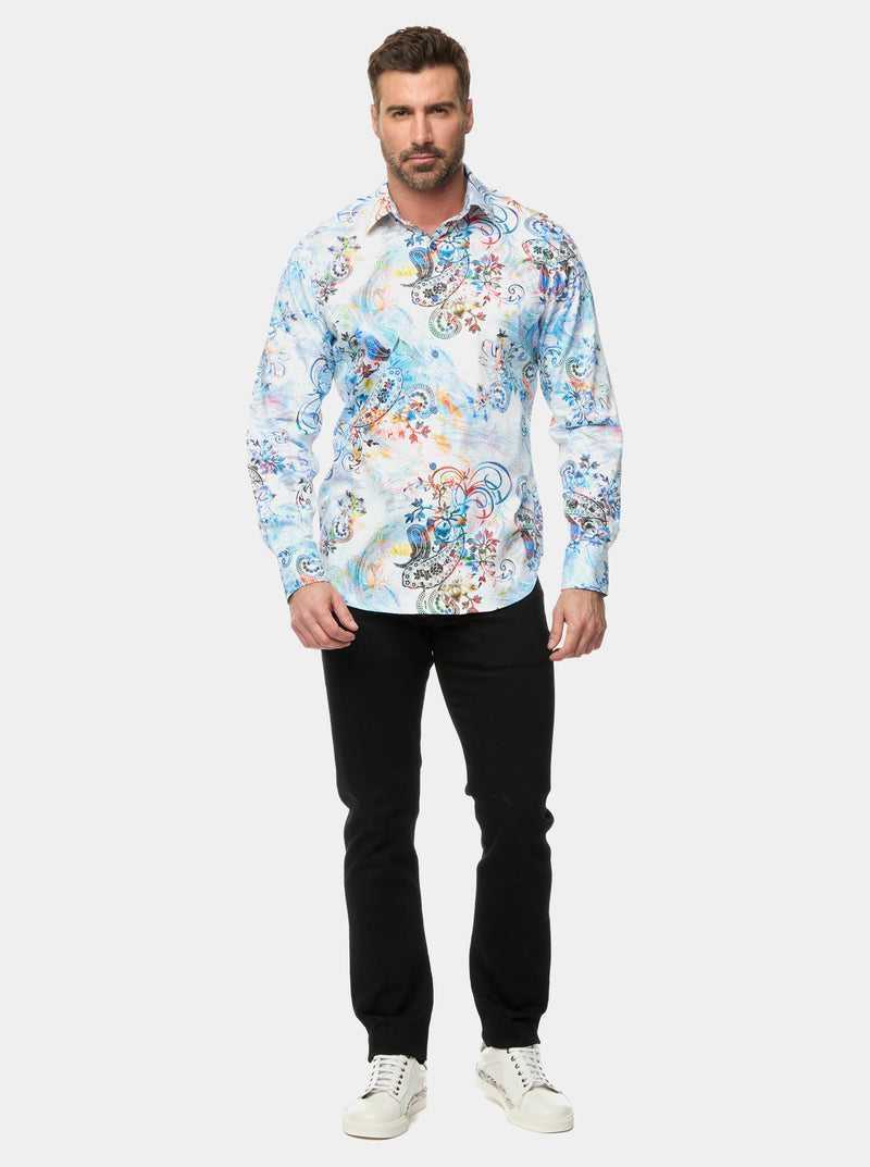 Robert Graham Apex Long Sleeve Button Down Shirt Classic | 62495TBNM