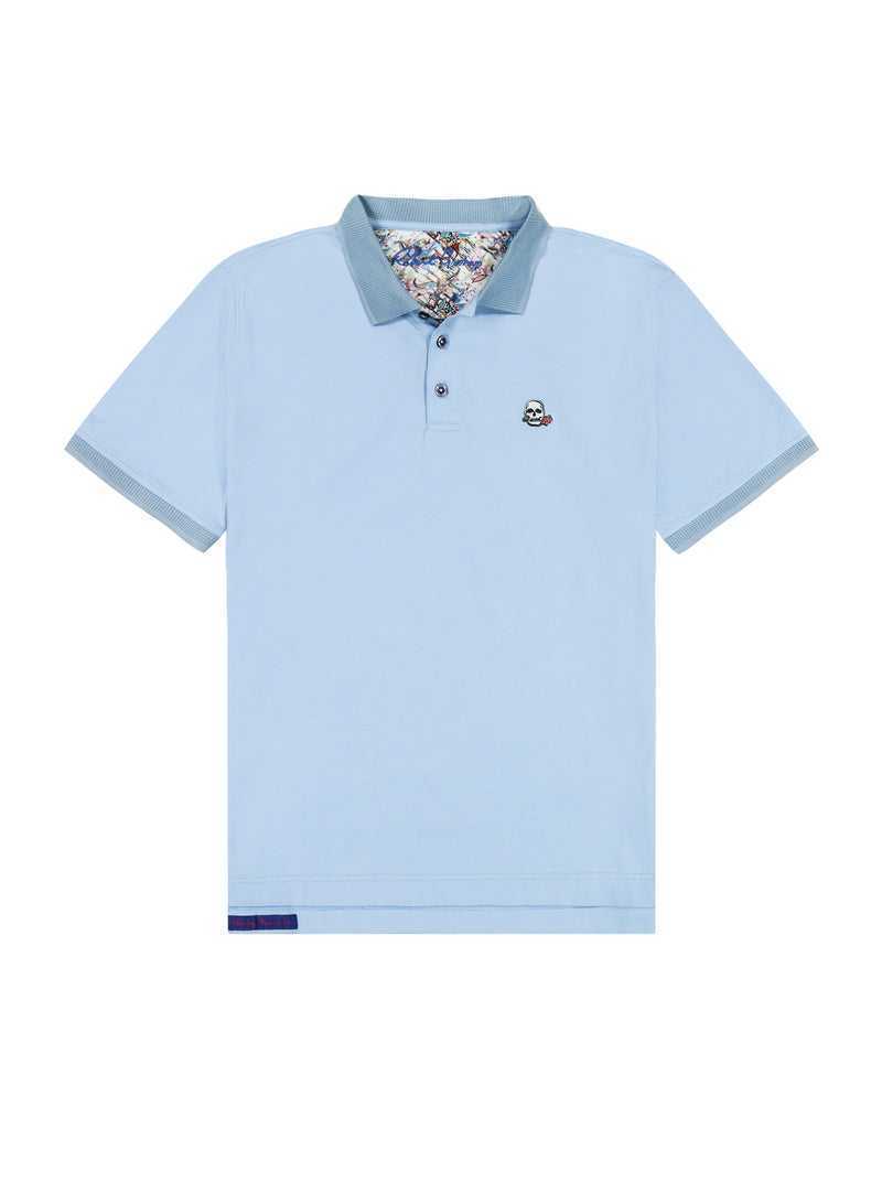 Robert Graham Archie Polo Tall Light Blue | 81549RBSQ