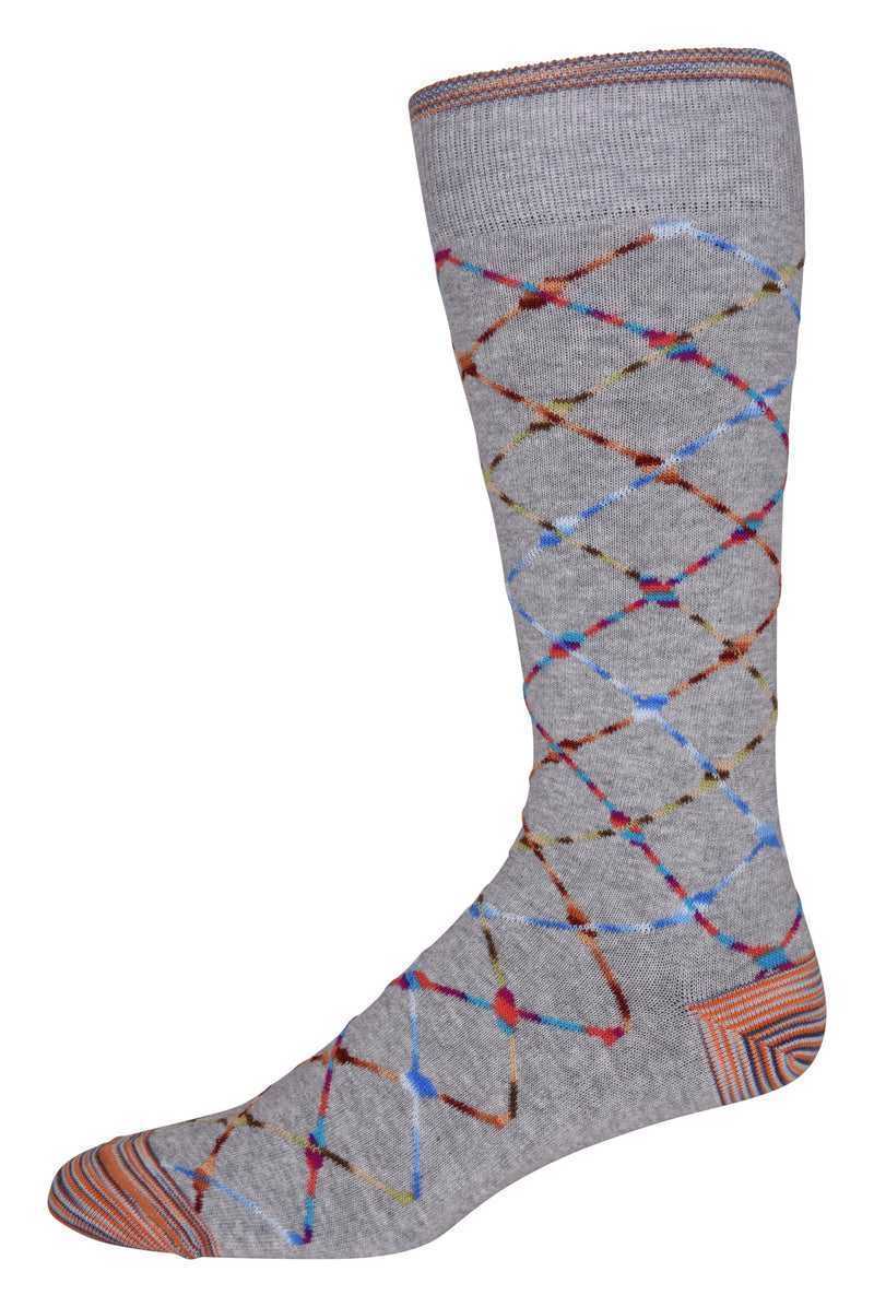 Robert Graham Ashbrook Sock Grey | 78352BYTX