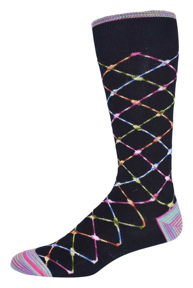 Robert Graham Ashbrook Sock Navy | 93651PQXB