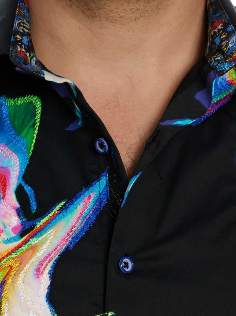 Robert Graham Aurora Long Sleeve Button Down Shirt Black | 61834ZYVP