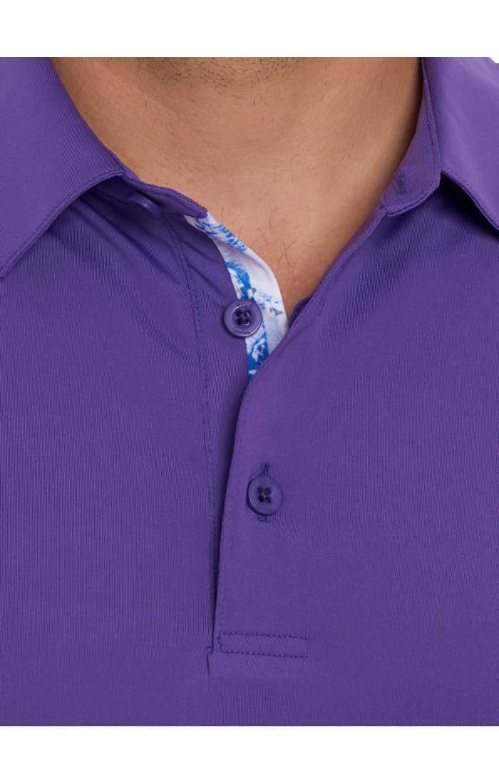 Robert Graham Axelsen Performance Polo Purple | 21640ZOKF