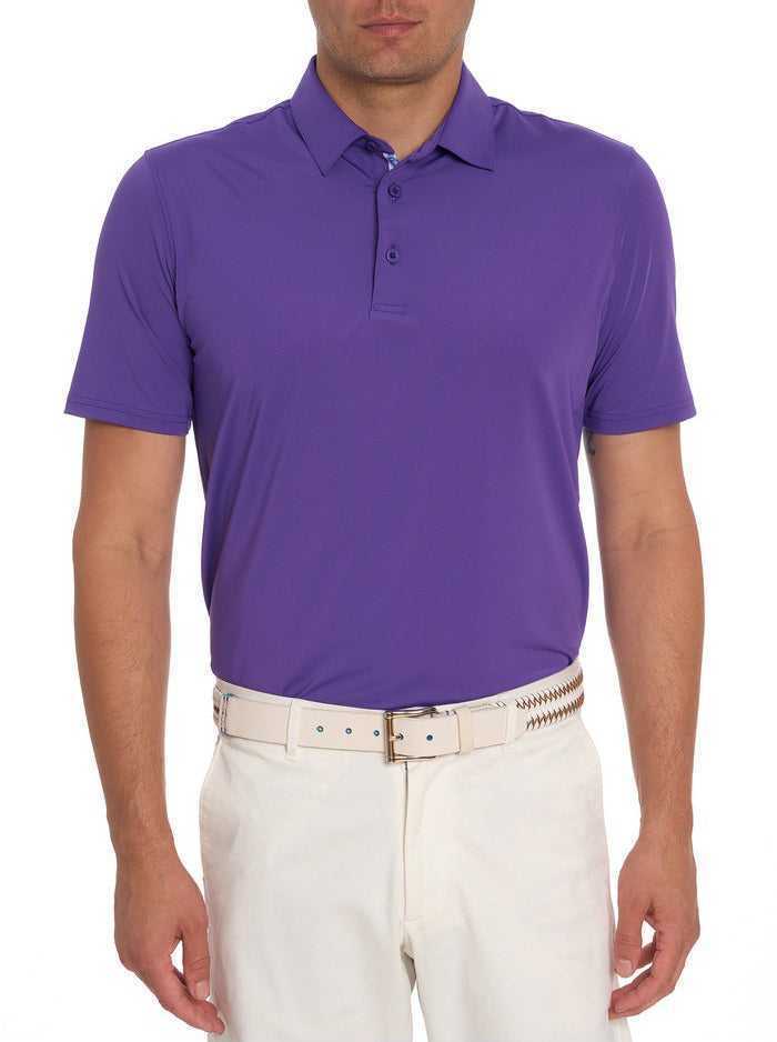 Robert Graham Axelsen Performance Polo Purple | 21640ZOKF