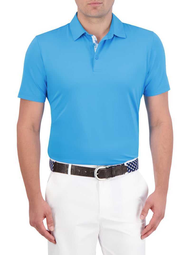 Robert Graham Axelsen Performance Polo Sea Blue | 54086TEJB