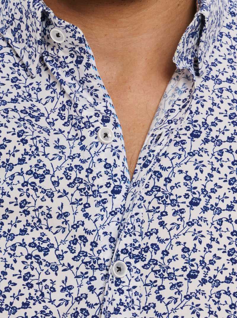 Robert Graham Bassel Short Sleeve Button Down Shirt Blue | 18026AZBK