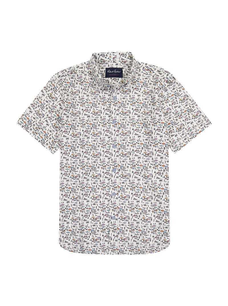 Robert Graham Beach Bound Short Sleeve Button Down Shirt Multi | 41653AOCH