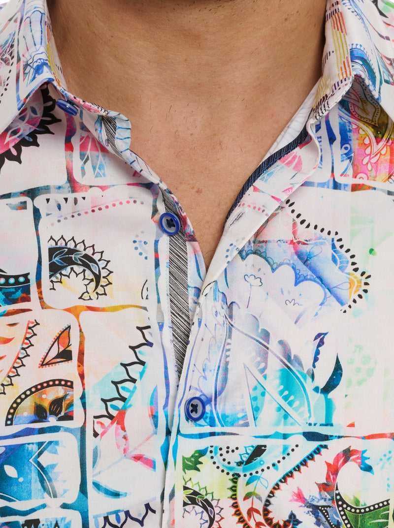 Robert Graham Belize Short Sleeve Button Down Shirt Tall Multi | 23069KINA