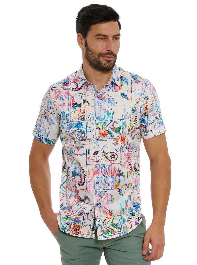 Robert Graham Belize Short Sleeve Button Down Shirt Multi | 04627RYAD