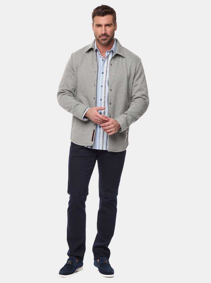 Robert Graham Billard Knit Jacket Grey | 78425LPEX