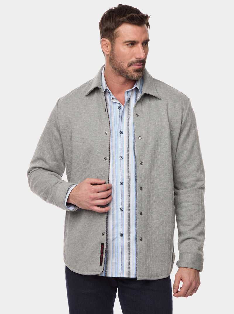 Robert Graham Billard Knit Jacket Grey | 78425LPEX