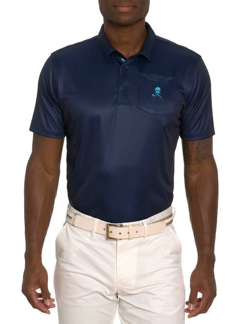 Robert Graham Blade Iron Performance Polo Navy | 45971NCQG