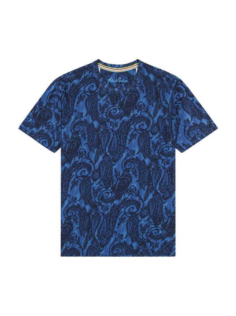 Robert Graham Bodhi T-shirt Navy | 26435WEKJ