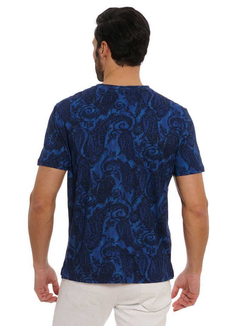 Robert Graham Bodhi T-shirt Navy | 26435WEKJ